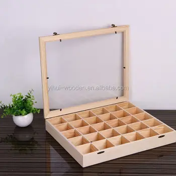 divided wooden box