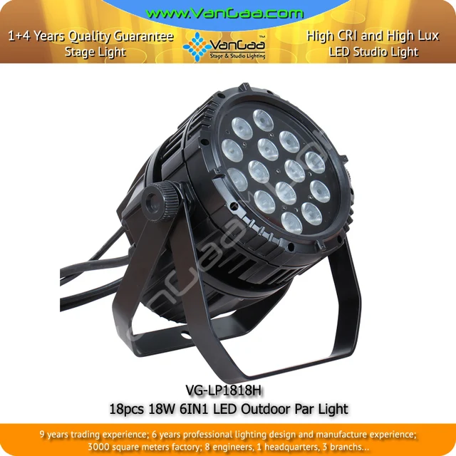 quality zoom led outdoor par can stage light gold supplier