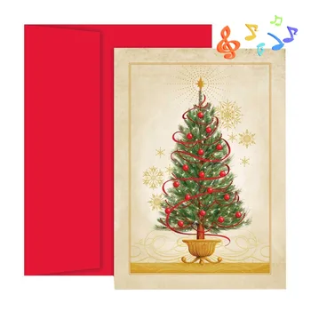 Wholesale Singing Christmas Cards Musical Christmas Cards Musical And Lighted Greeting Cards