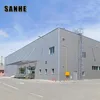 fireproof poland steel space frame warehouse building plans