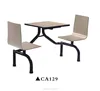 Dining room furniture type Siamese double seater fast food dining table and chair CA129