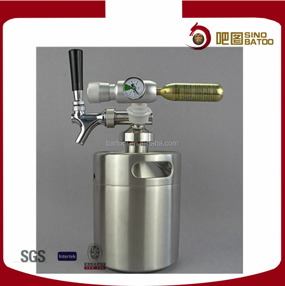 64oz 2l Mini Keg Growler Beer Cooler With Co2 Buy Mini Keg 2l,2 Liter