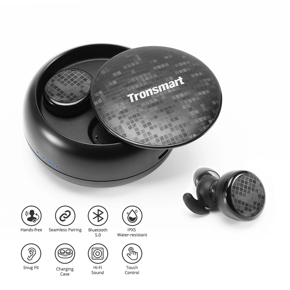 tronsmart encore spunky 芽 bt 耳机真正的无线立体声耳塞 ipx5 防水