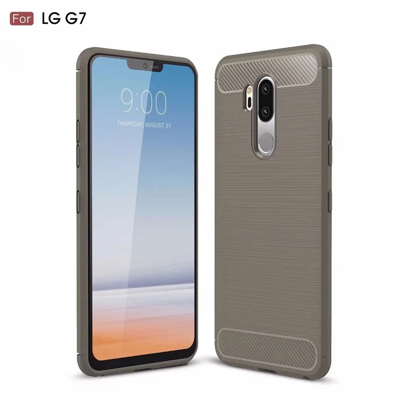 Hot Sell Carbon Fiber Tpu case for LG G7 Soft CF Cover