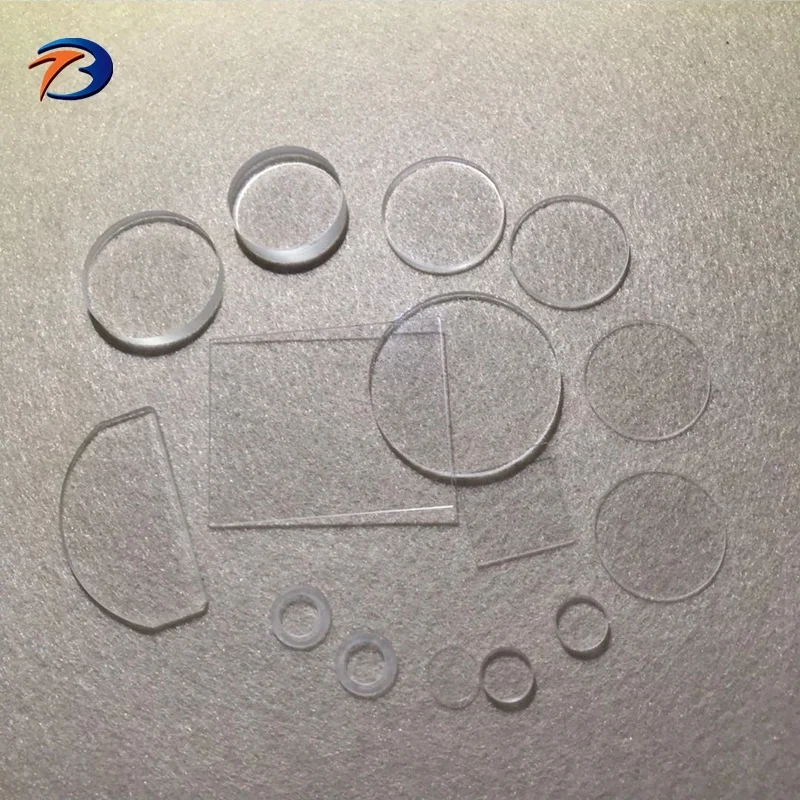 Cuntom-made optics transparent uv quartz glass crystal plate