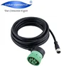 High quality 90degree j1939-II female phoenix cable to customized m12