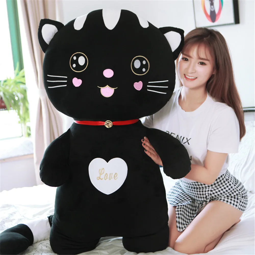 Fancytrader Cute Stuffed Soft Plush Cat Toys Big Anime Children Gifts Cats Doll Pillow 15