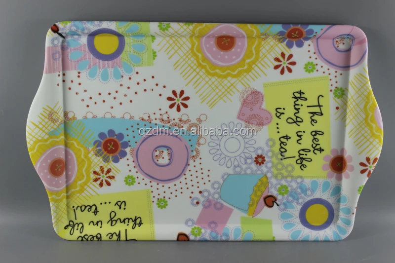 Matte melamine serving tray Fine velvet art