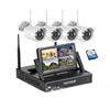 Sacam hd 960P 4CH plug and play wireless wifi camera security outdoor cctv system with 7 inch lcd screen