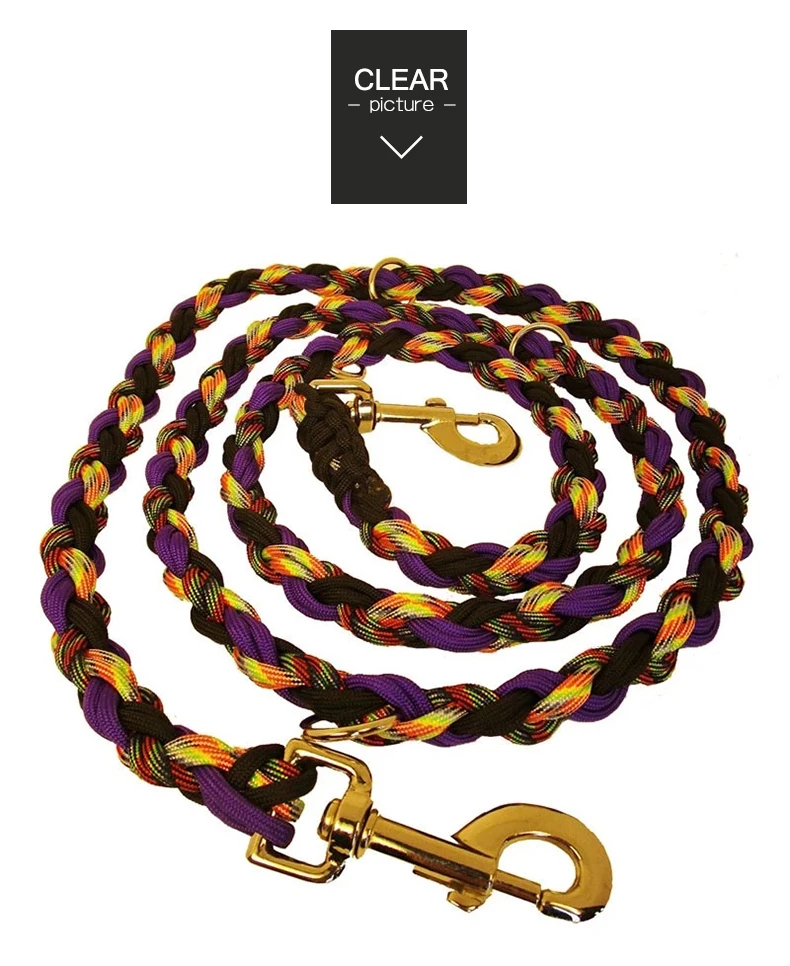 thick braided dog leash