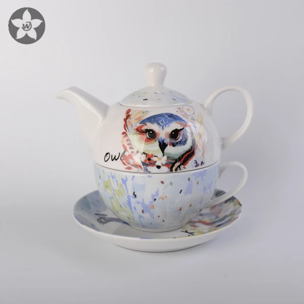 Best Product White Ceramic Milk Jug Modern Home Goods Tea Pots Coffee