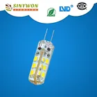 最も安い価格高ルーメン120lm/ワットsmd3014 24ピースdc 12ボルトg4 ledリアルパワー1.2-1.5ワット調光可能