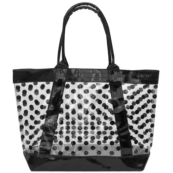 black mesh beach bag