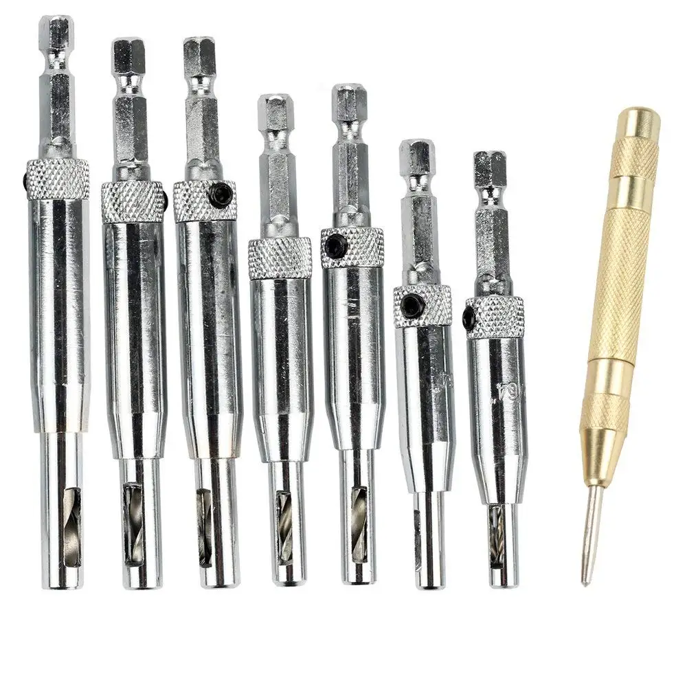 Buy 4pcs 5 64 7 64 9 64 11 64 inch Self Centering Hinge Drill Bit Hole 