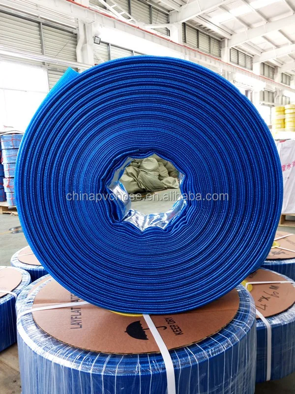 6 Inch Pvc Flexible Irrigation Layflat Discharge Hose 4 Inch Pvc