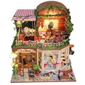 Handmade Doll House Furniture Miniatura Diy Doll Houses Miniature Dollhouse Wooden Toys For Children Grownups Birthday