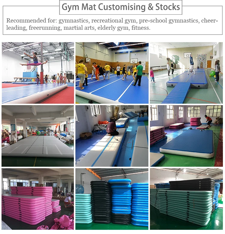 10m Tumbling Mats Gymnastics Dwf Pvc Custom Outdoor Inflatable Gym