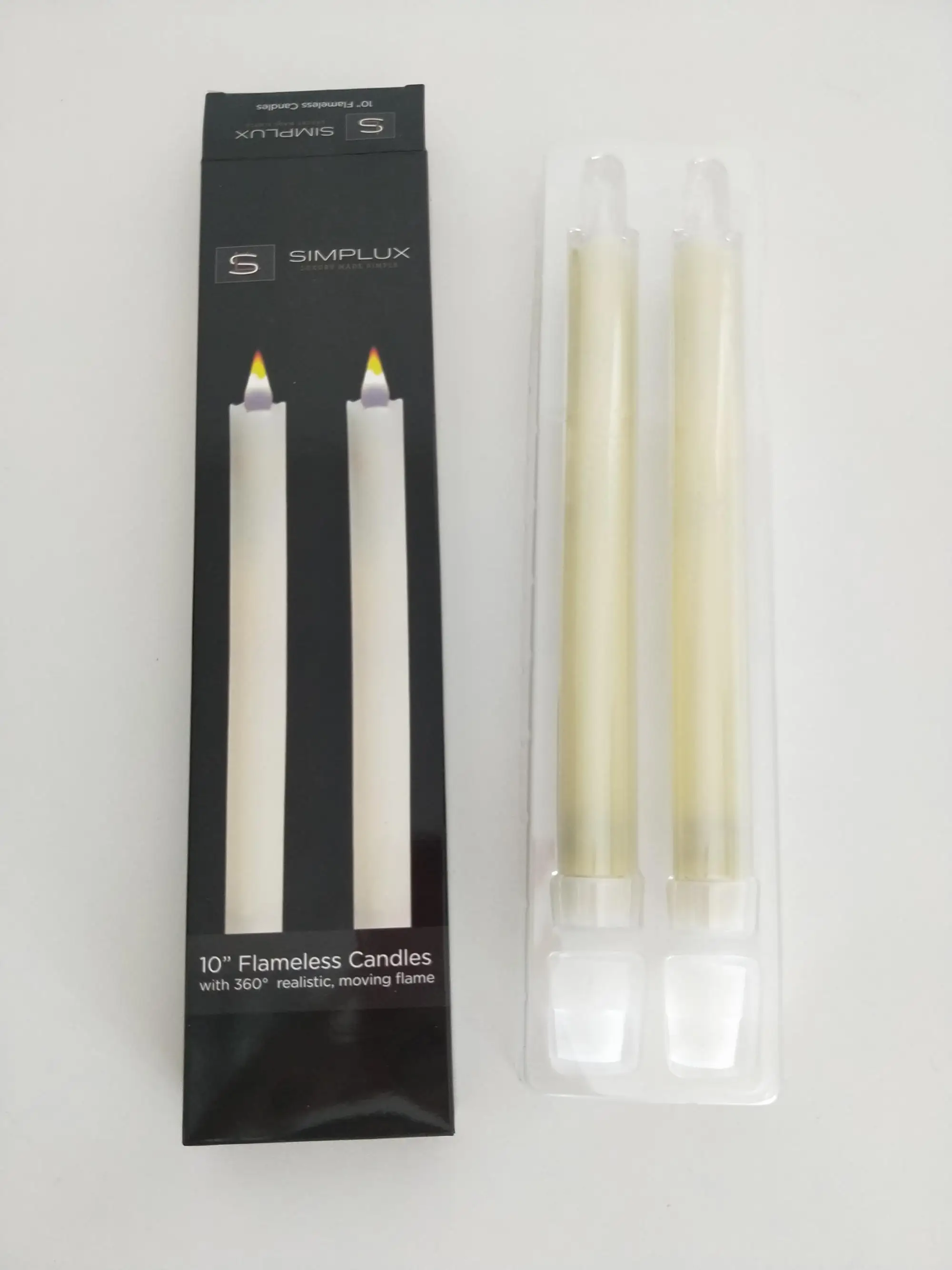 Battery Operated Remote Controlled Wax Led Taper Candle Wholesale