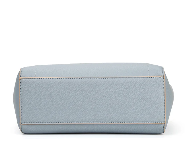 7421-Guangzhou factory leathery PU handbags with patent hanging