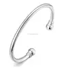 Latest Design Vogue Jewellery Silver Plated Screw Cuff Bangles Bracelet