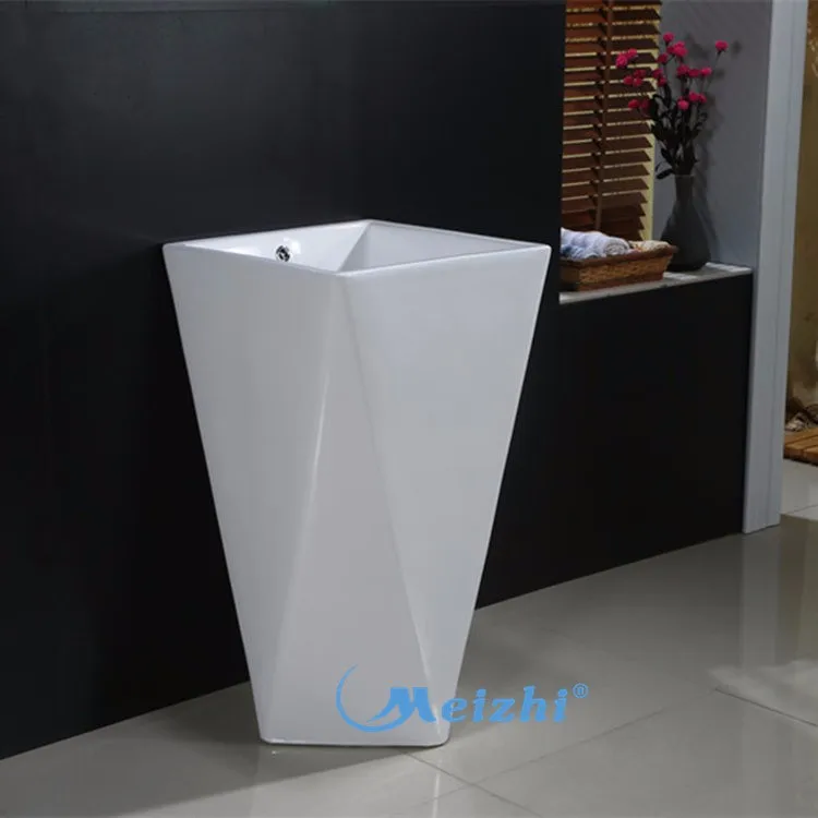 Modern design ceramic china metal wash basin stand