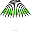 12 pcs 20 Aluminum Arrow Crossbow Bolts 2219 Hunting Archery Outdoor Sports Moon Nock Insert Screw
