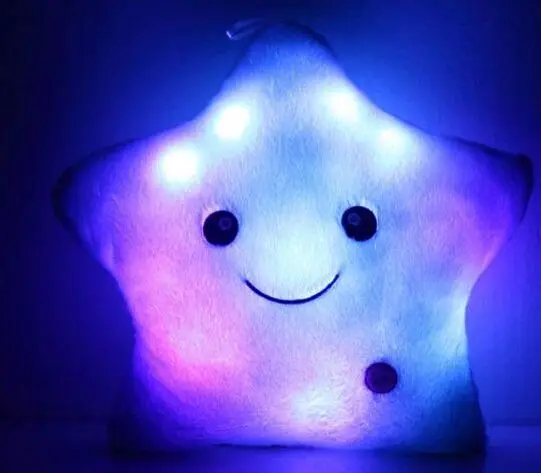 glowing star pillow