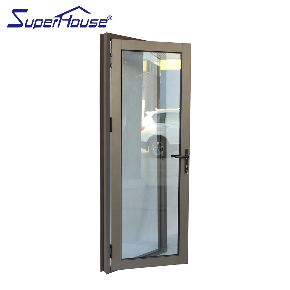 2019 hot sale aluminum AS2047 casement/hinged/french door with half glass and hale aluminum panel