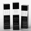 new arrive long square column crystal glass trophy 3d laser engraved crystal trophy crystal award personalized can customed