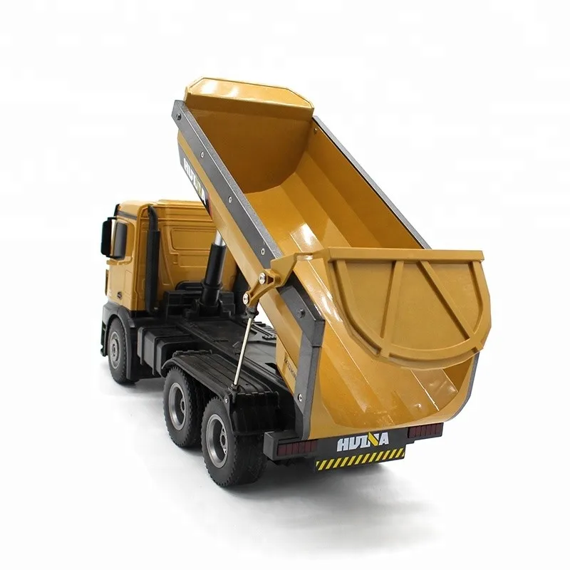 HuiNa Toys 1573 1/14 2.4G 10CH Alloy Dump Truck Load Capacity 10kg RC Car US