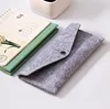Wholesale Custom Printed Colorful Wool Felt Long Wallet Pouch