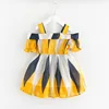 Kids 2019 Summer New Design Wholesale Fashion Strapless Dress Chiffon Princess Dress For 2-6Y Girls