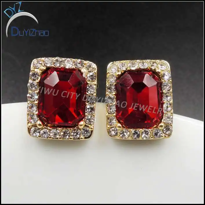 Latest Gold Single Stone Earrings Ruby View Latest Gold Single Stone Earrings Ruby
