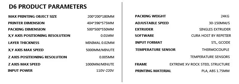 impresora 3d WANHAO D6plus kit 3D printer with auto leveling