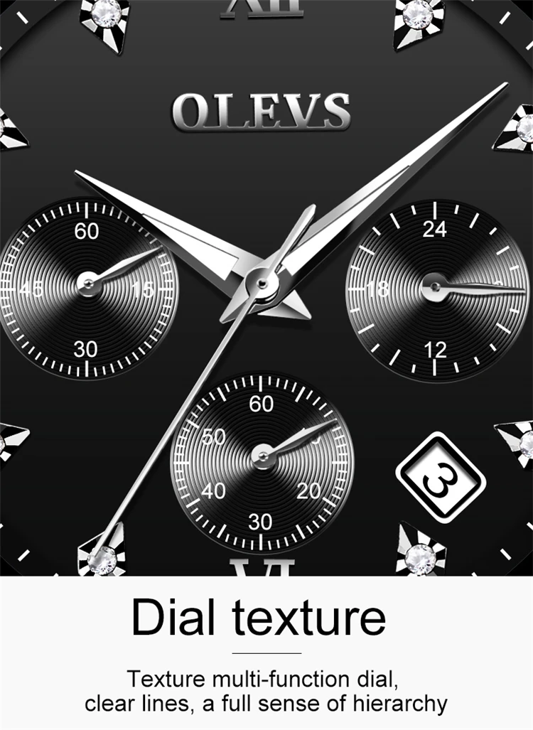 Wholesale OLEVS 2858 Wristwatch Mens Luminous Watches Luxury Brand