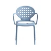 Nordic fashion modern design light blue color stackable cafe chair plastic