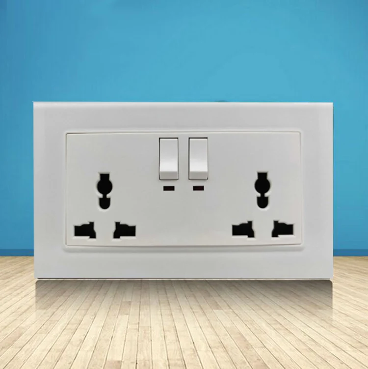 146 Type Double 13amp Universal Electric Switch And Socket Outlet With