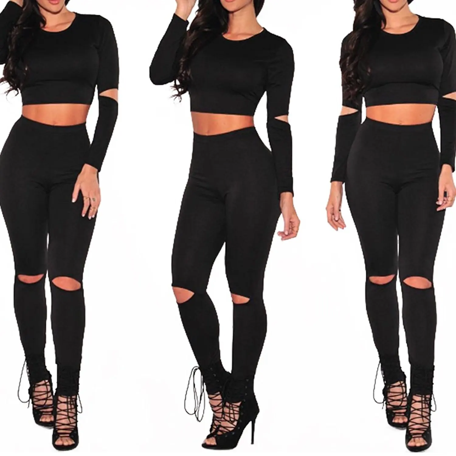 crop top sweat outfit