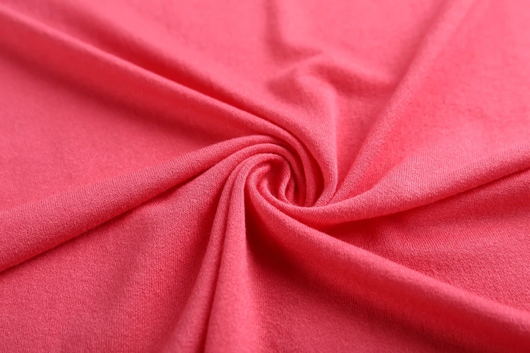 95 rayon 5 spandex soft blush pink crushed crepe fabric