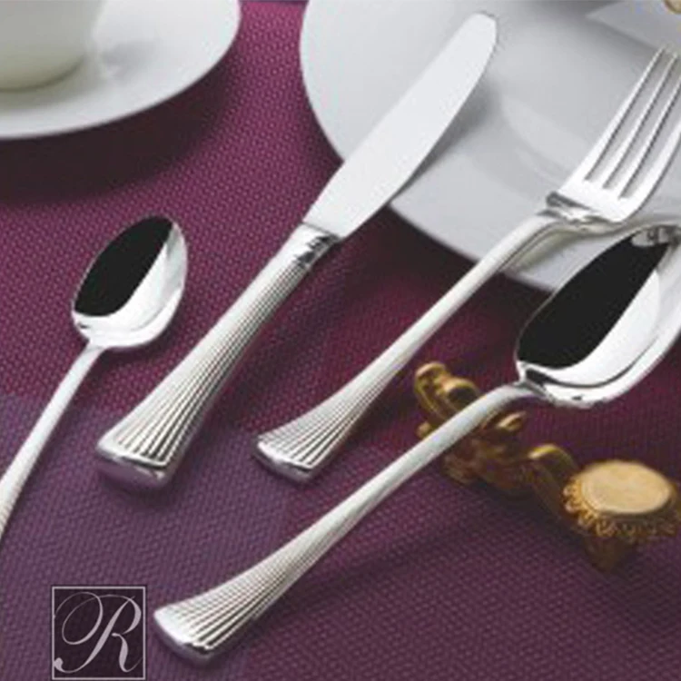 flatware set gold cutlery stainless steel silver and gold cutlery set