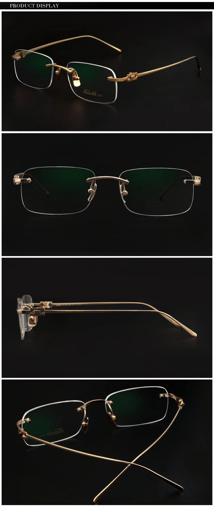 Tod's Gold Metal Glasses (Frames)