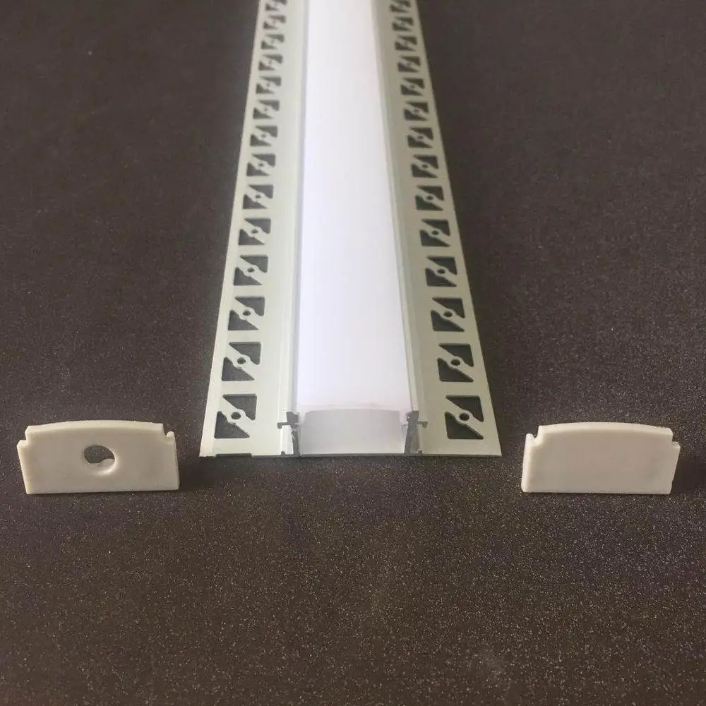 Led Tile Trim Extruded Aluminum Heat Sink Wing Led Strip Lighting