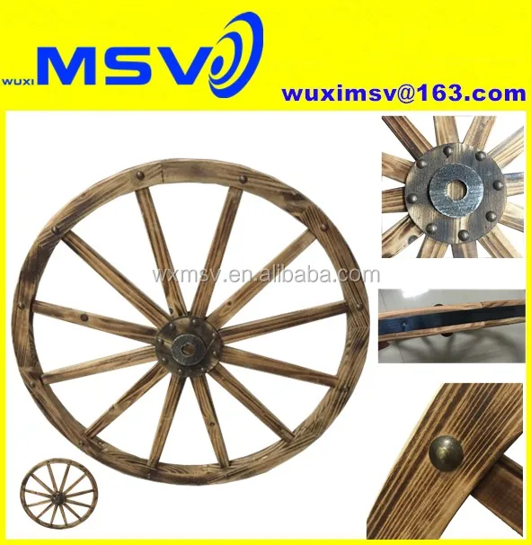 Wheels 2 x 590mm MDF Heart Wagon Cart 