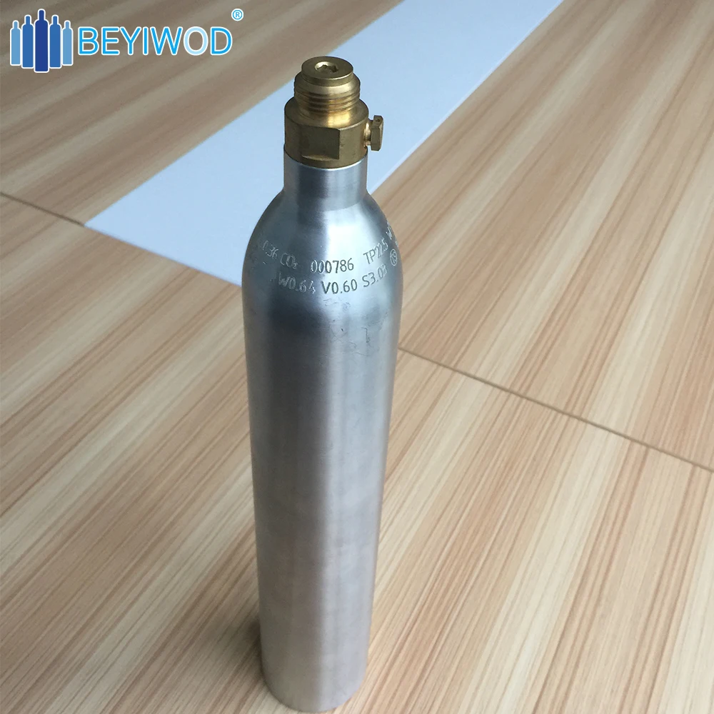 Beyiwod 0.6l Soda Maker Co2 Cylinder Carbon Dioxide Aluminum Cylinder