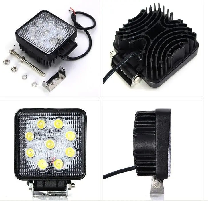 Super Bright 4x4 Led Truck Light 27w Lights For 4x4 Atv Snow Plow Buy