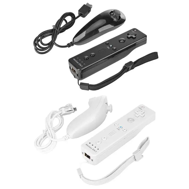 Wii Remote with Wii Motion Plus Inside | Shock Wii Nunchuk Controller |  Compatible Nintendo Wii, Wii U