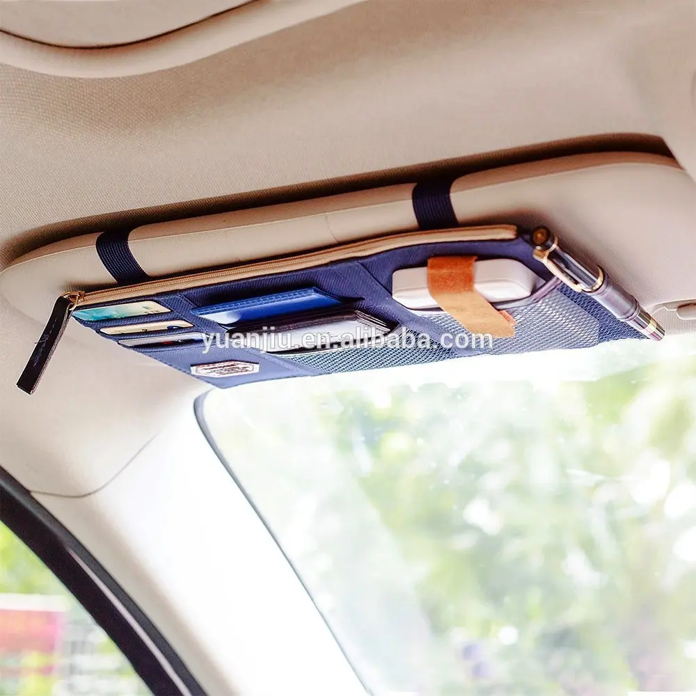 New Sun Visor Point Organizer Pouch Bag Pocket Card Storage Holder In-Car m9