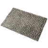 customized foaming anti slip foot colorful rectangle microfiber chenille rug bathroom shower mat