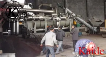 double cone rotary vacuum drying unit with blades