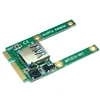 Mini PCIe PCI express to USB 2.0 converter Card Laptop built in USB wifi bluetooth adapter